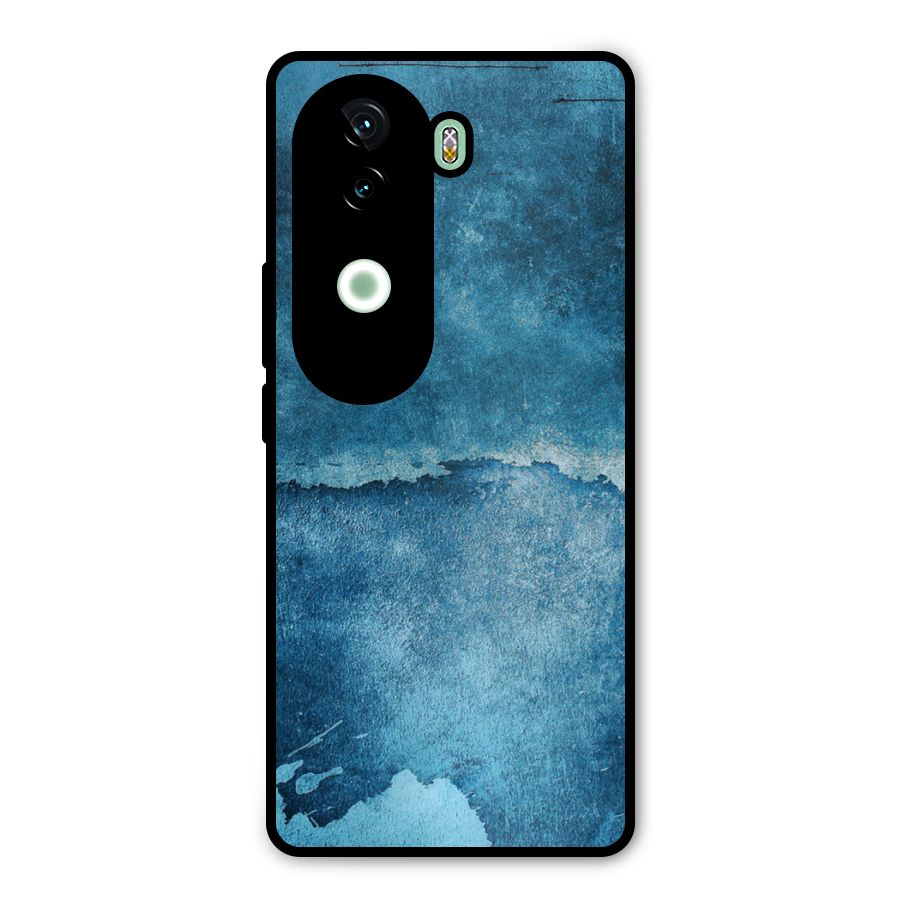 Blue Paint Wall Metal Back Case for Vivo V40e