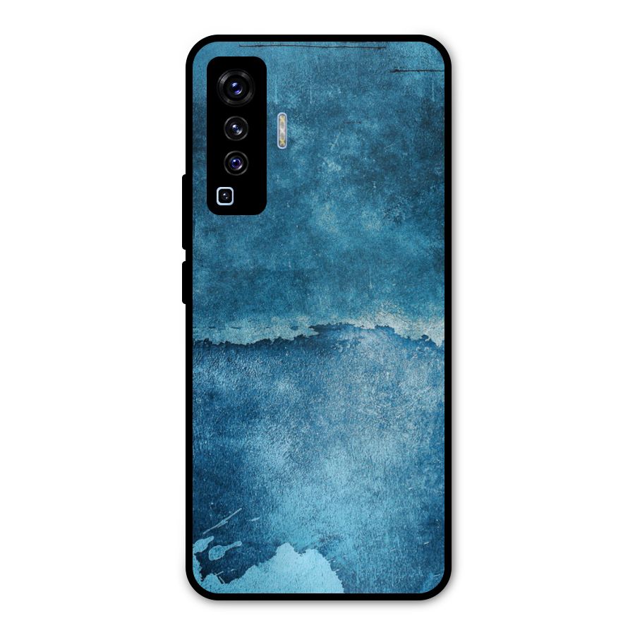 Blue Paint Wall Metal Back Case for Vivo X50