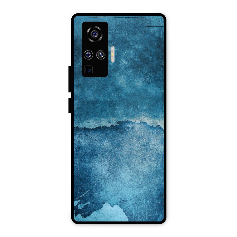 Blue Paint Wall Metal Back Case for Vivo X50 Pro