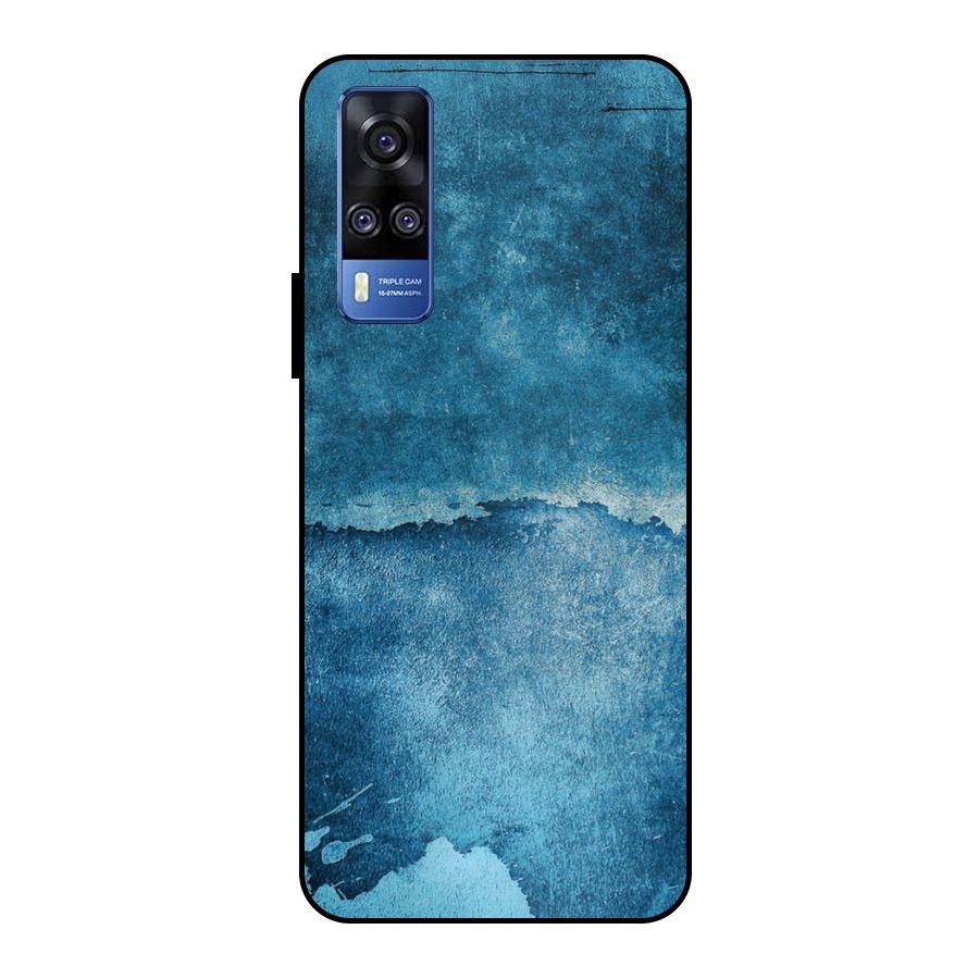 Blue Paint Wall Metal Back Case for Vivo Y51
