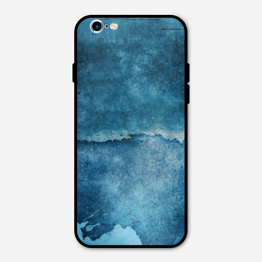 Blue Paint Wall Metal Back Case for iPhone 6 6s