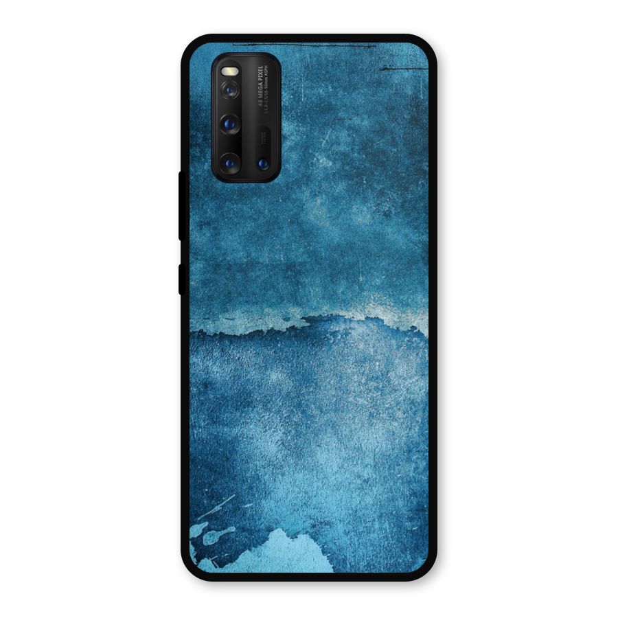 Blue Paint Wall Metal Back Case for iQOO 3