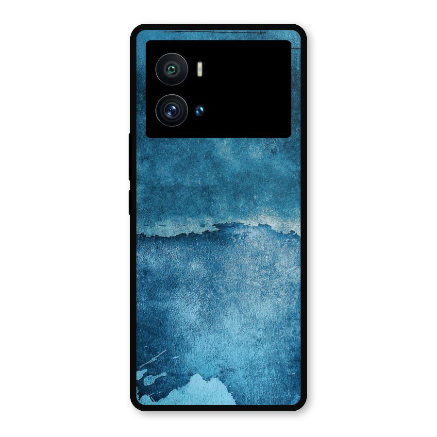 Blue Paint Wall Metal Back Case for iQOO 9 Pro