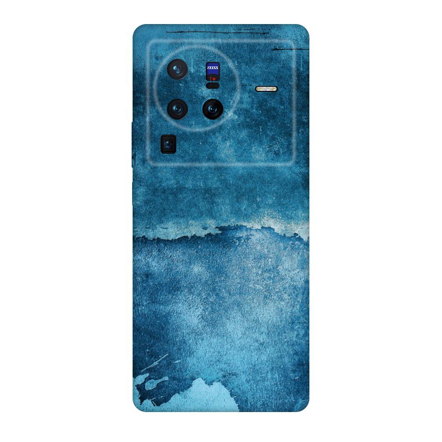 Blue Paint Wall Original Polycarbonate Back Case for Vivo X80