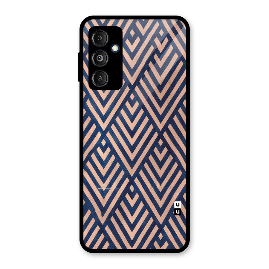 Blue Peach Glass Back Case for Galaxy M14 5G