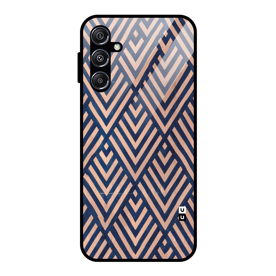 Blue Peach Glass Back Case for Galaxy M34 5G