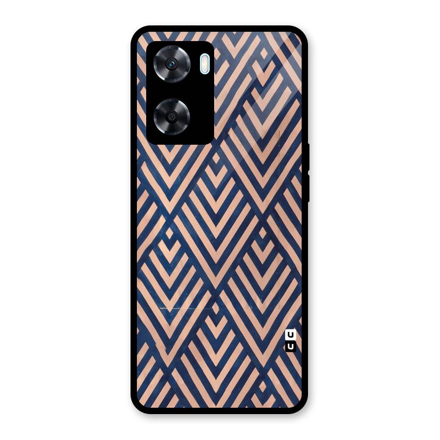 Blue Peach Glass Back Case for Oppo A77s