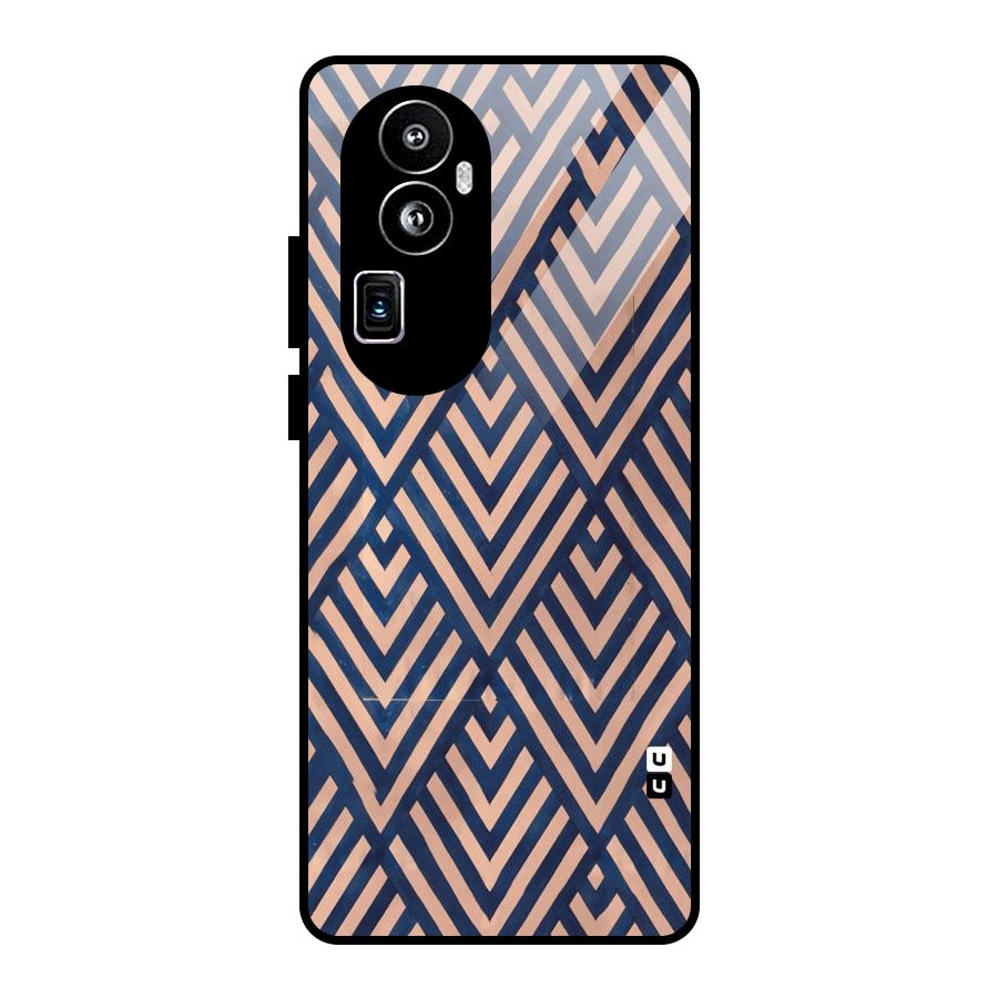 Blue Peach Glass Back Case for Oppo Reno10 Pro Plus