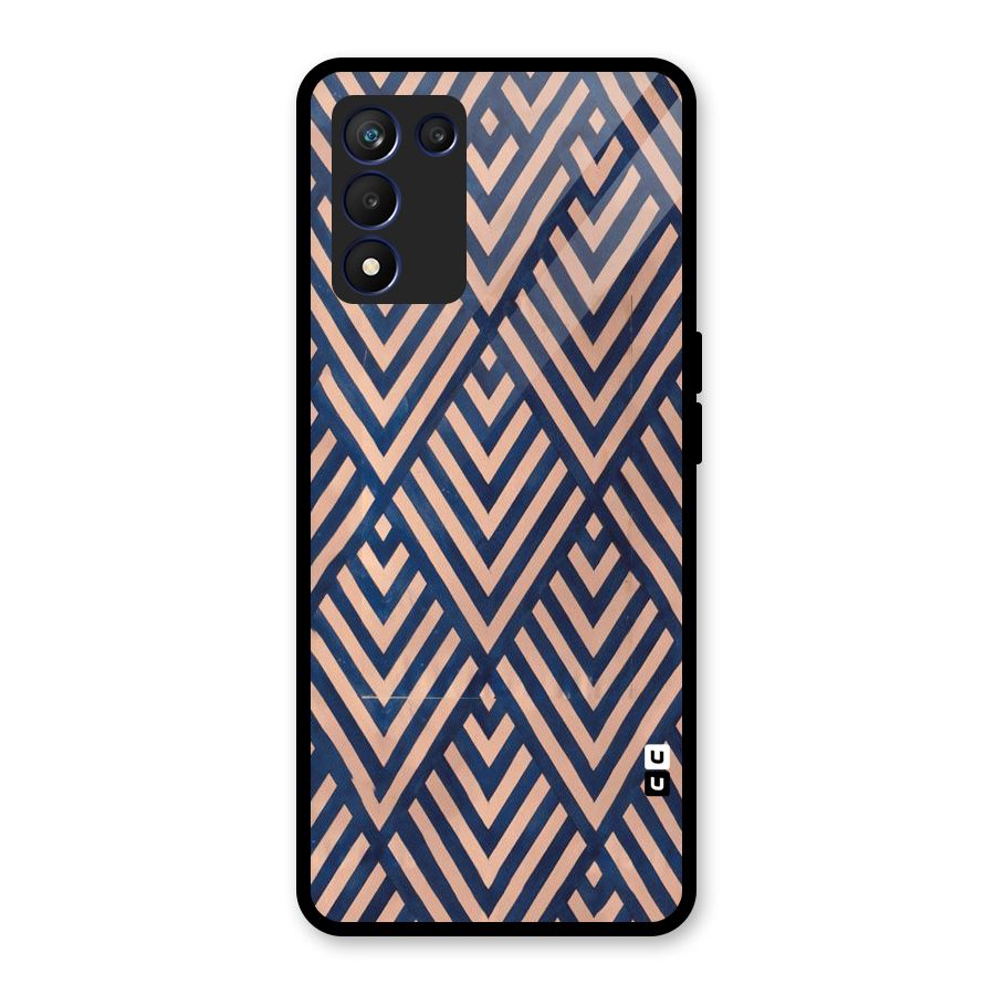 Blue Peach Glass Back Case for Realme 9 5G Speed