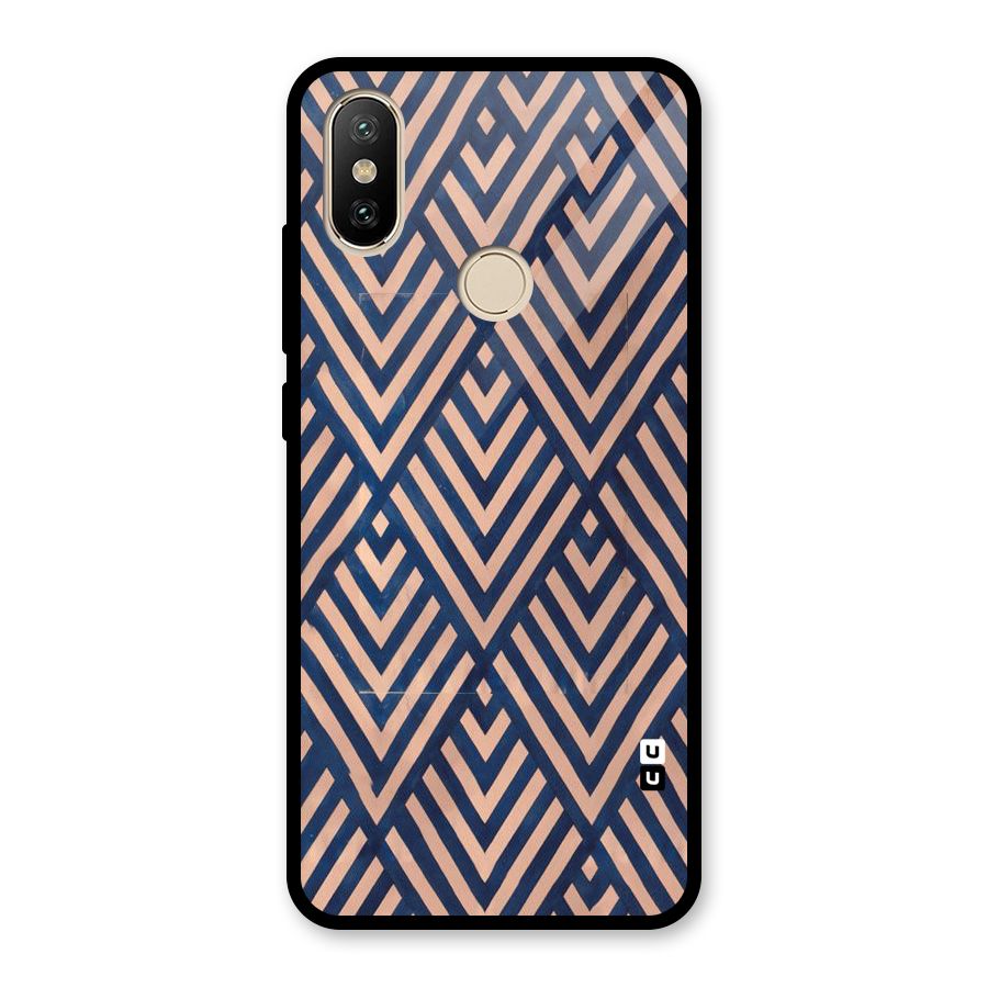 Blue Peach Glass Back Case for Redmi A2