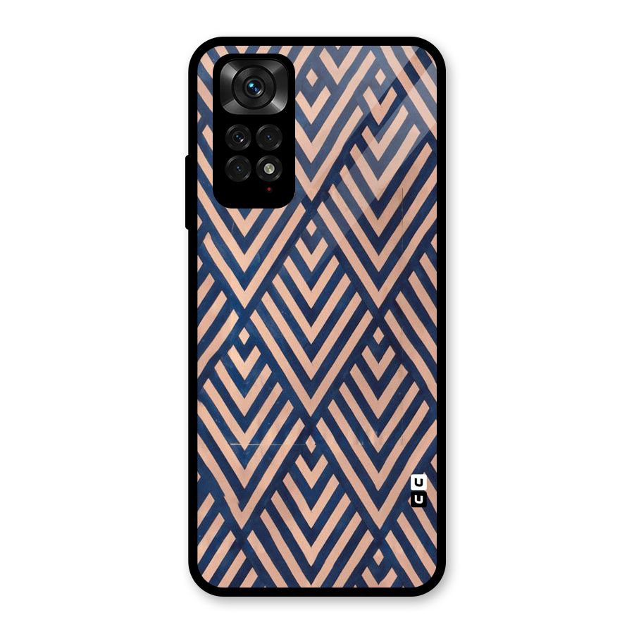 Blue Peach Glass Back Case for Redmi Note 11S