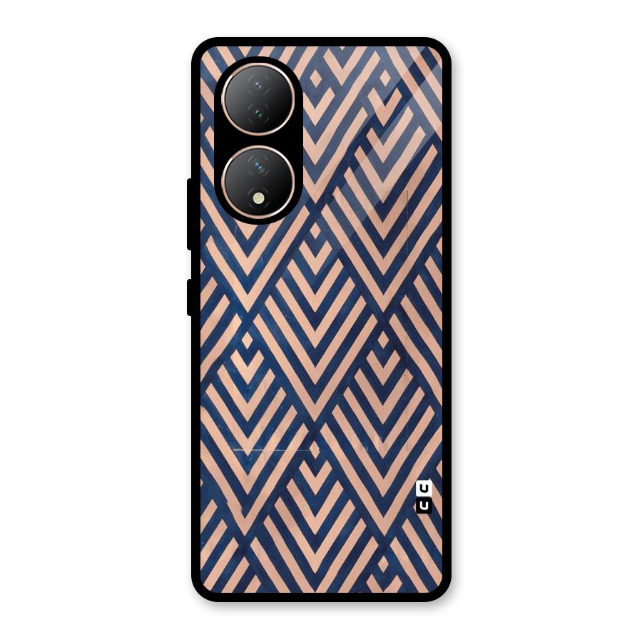 Blue Peach Glass Back Case for Vivo Y100A