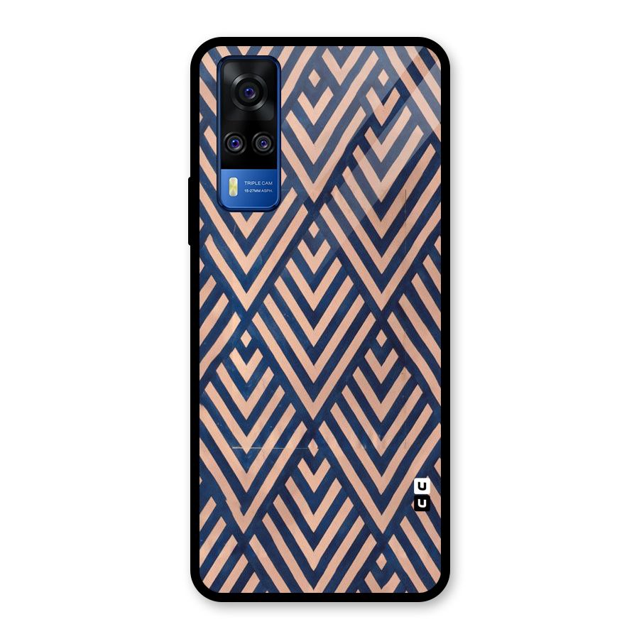Blue Peach Glass Back Case for Vivo Y31