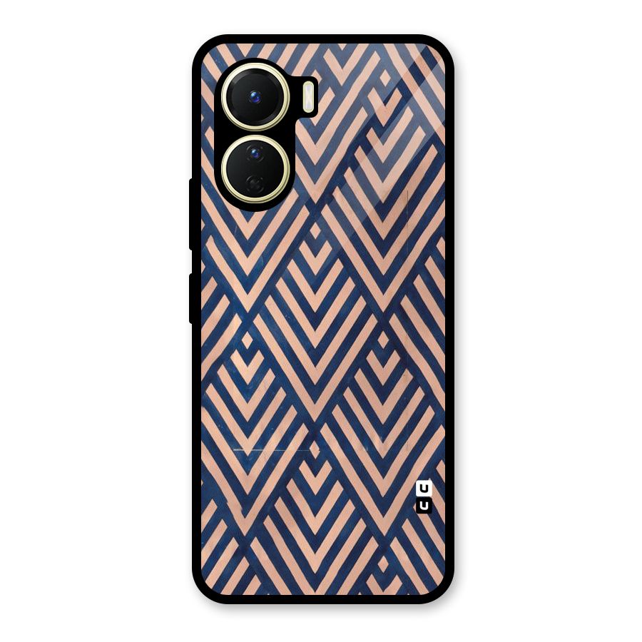 Blue Peach Glass Back Case for Vivo Y56
