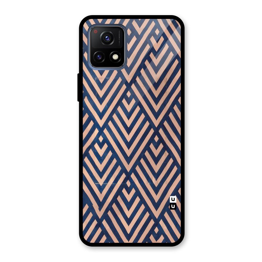 Blue Peach Glass Back Case for Vivo Y72 5G