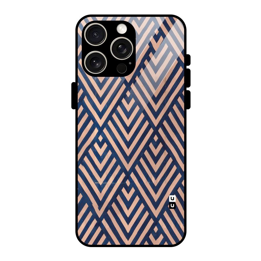 Blue Peach Glass Back Case for iPhone 15 Pro Max