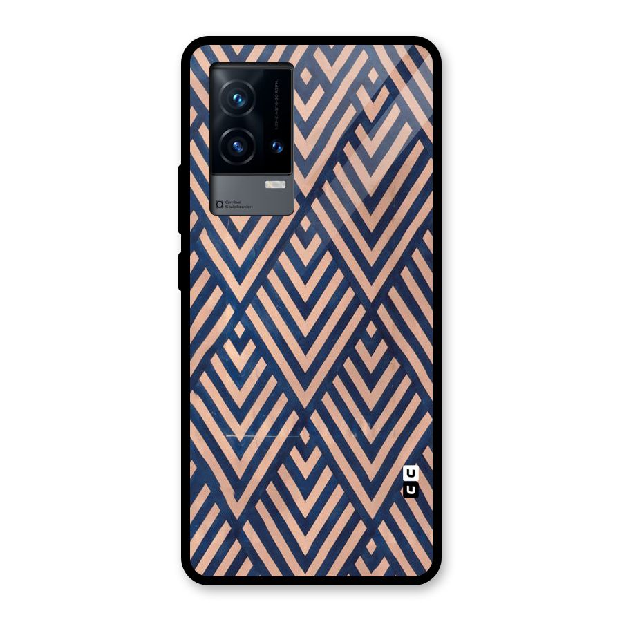 Blue Peach Glass Back Case for iQOO 9 5G