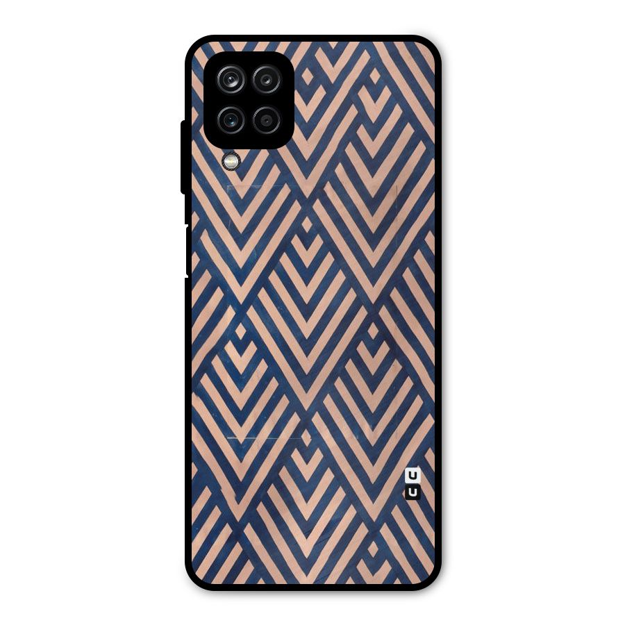 Blue Peach Metal Back Case for Galaxy A12