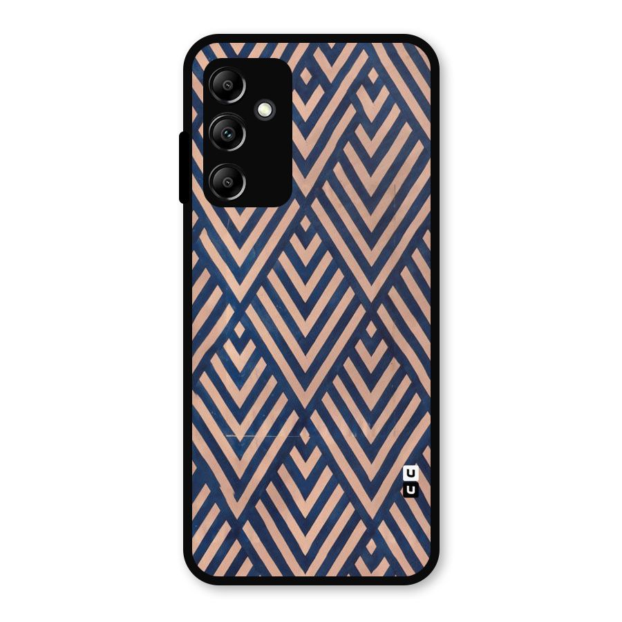 Blue Peach Metal Back Case for Galaxy A14 5G