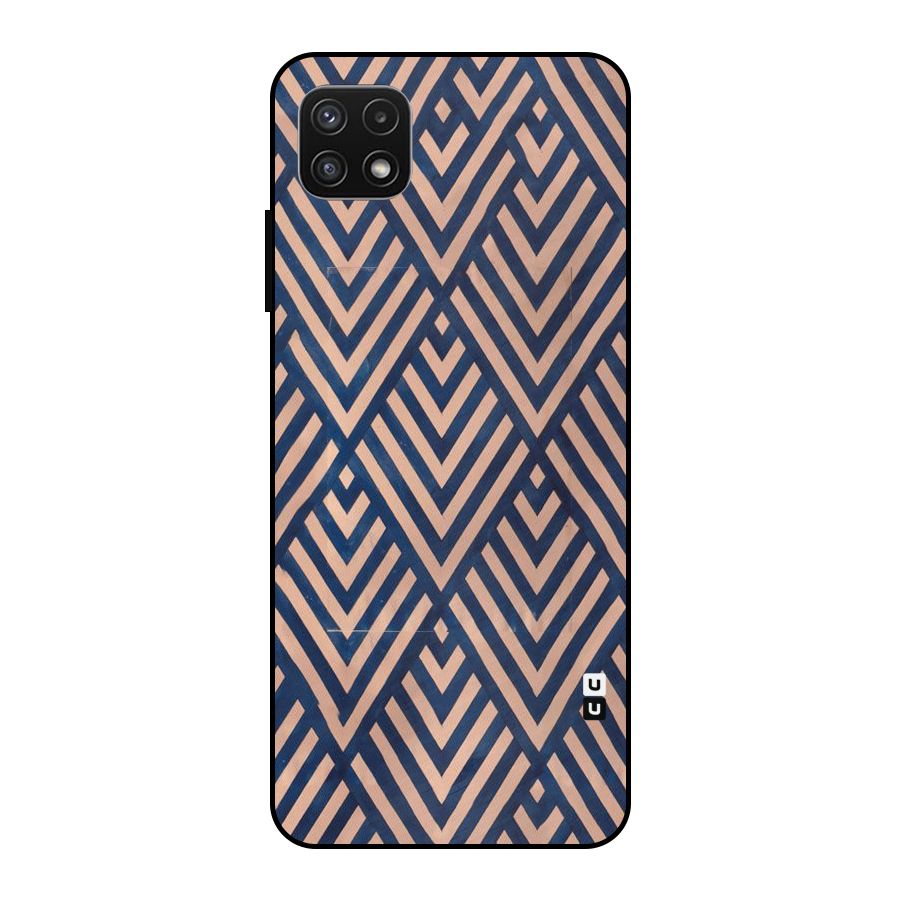 Blue Peach Metal Back Case for Galaxy A22 5G
