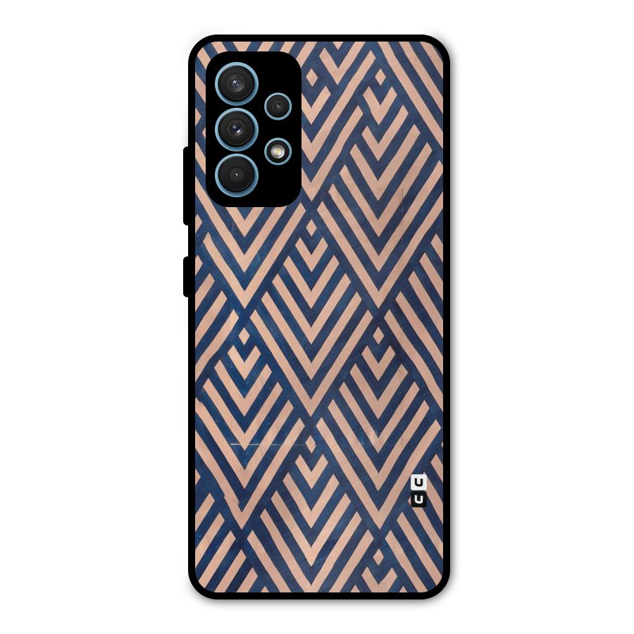 Blue Peach Metal Back Case for Galaxy A32