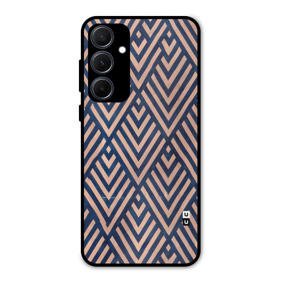 Blue Peach Metal Back Case for Galaxy A35