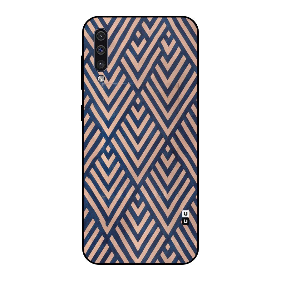 Blue Peach Metal Back Case for Galaxy A50s