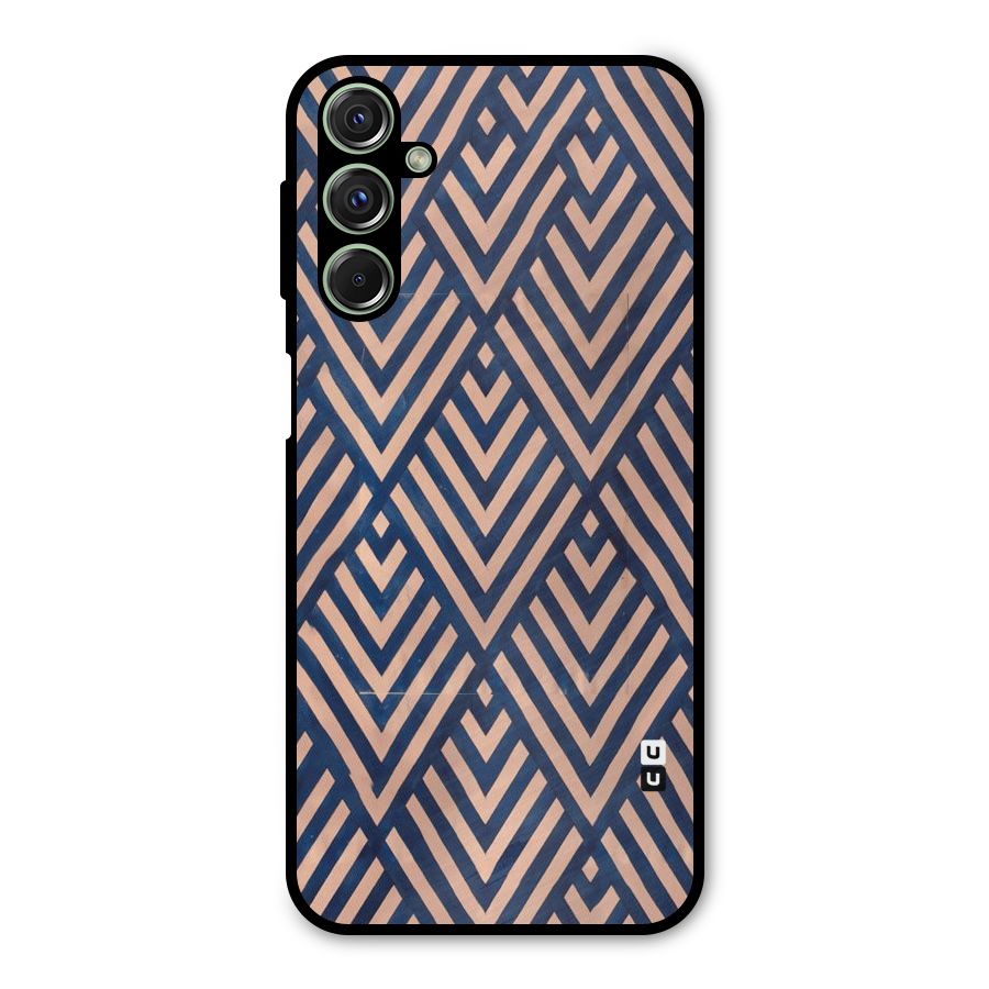 Blue Peach Metal Back Case for Galaxy M34