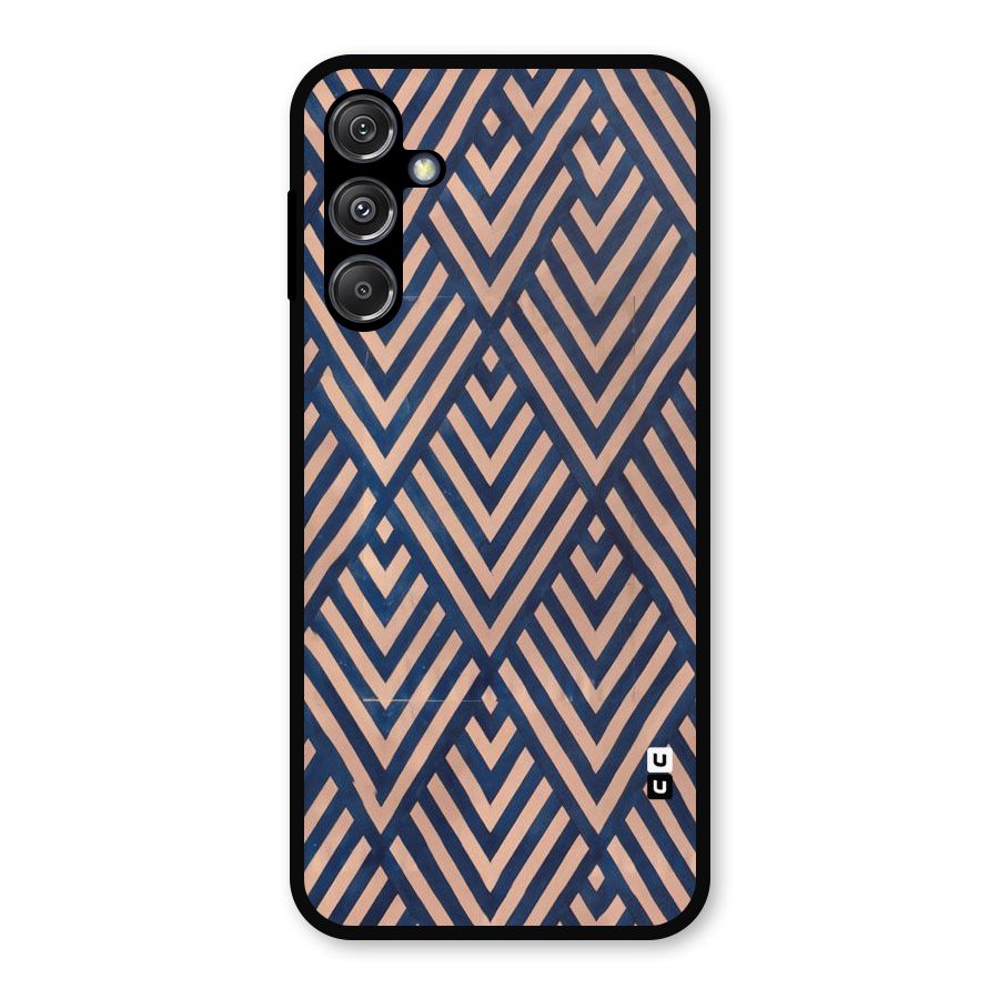 Blue Peach Metal Back Case for Galaxy M34 5G