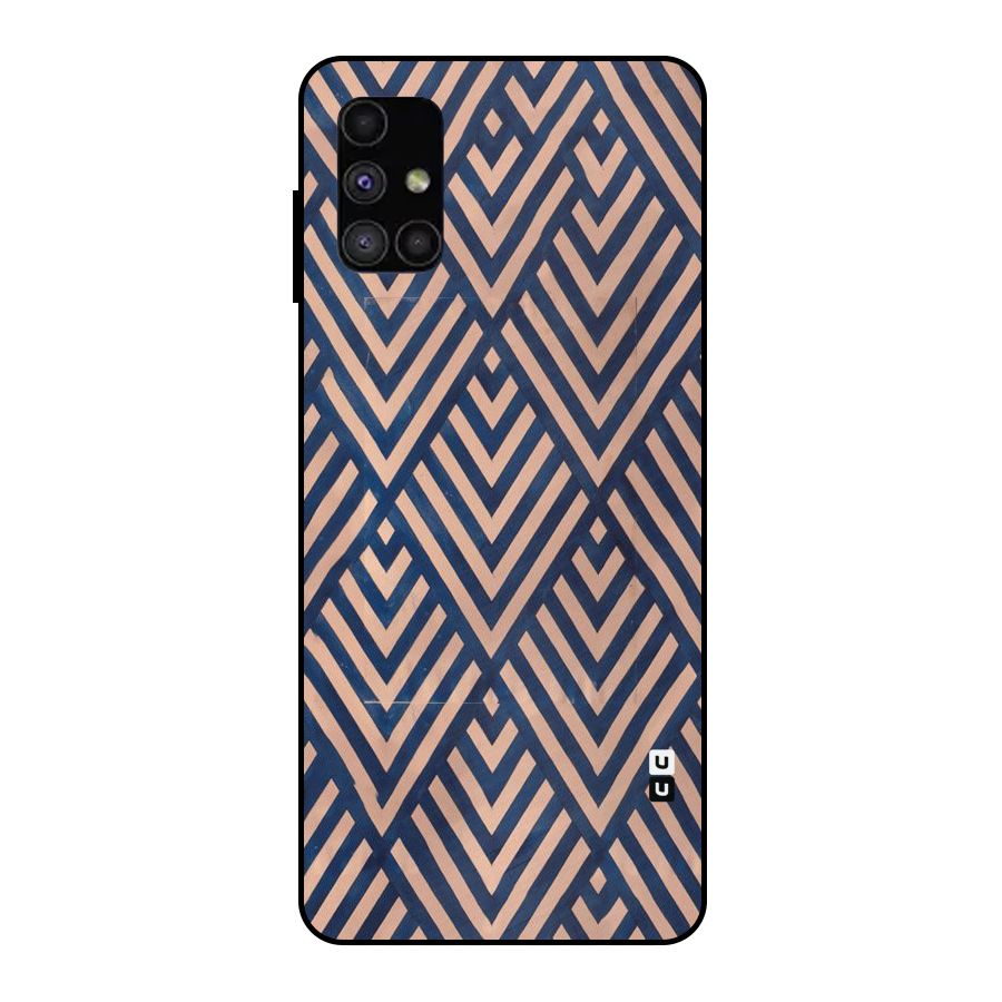 Blue Peach Metal Back Case for Galaxy M51