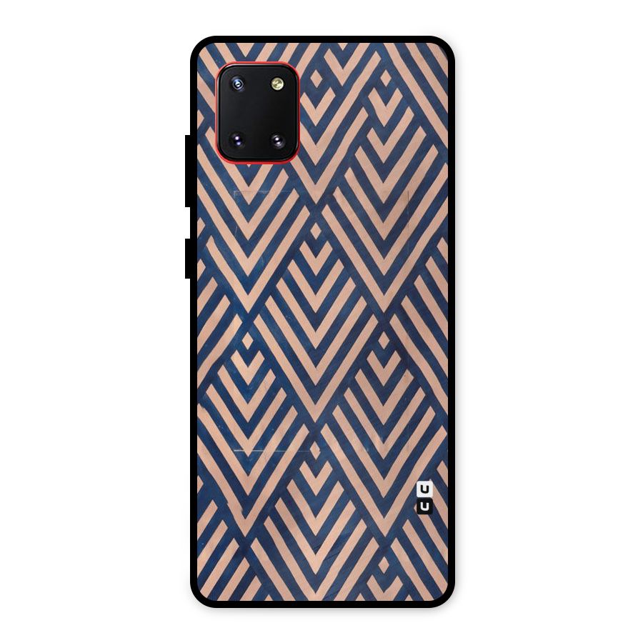 Blue Peach Metal Back Case for Galaxy Note 10 Lite