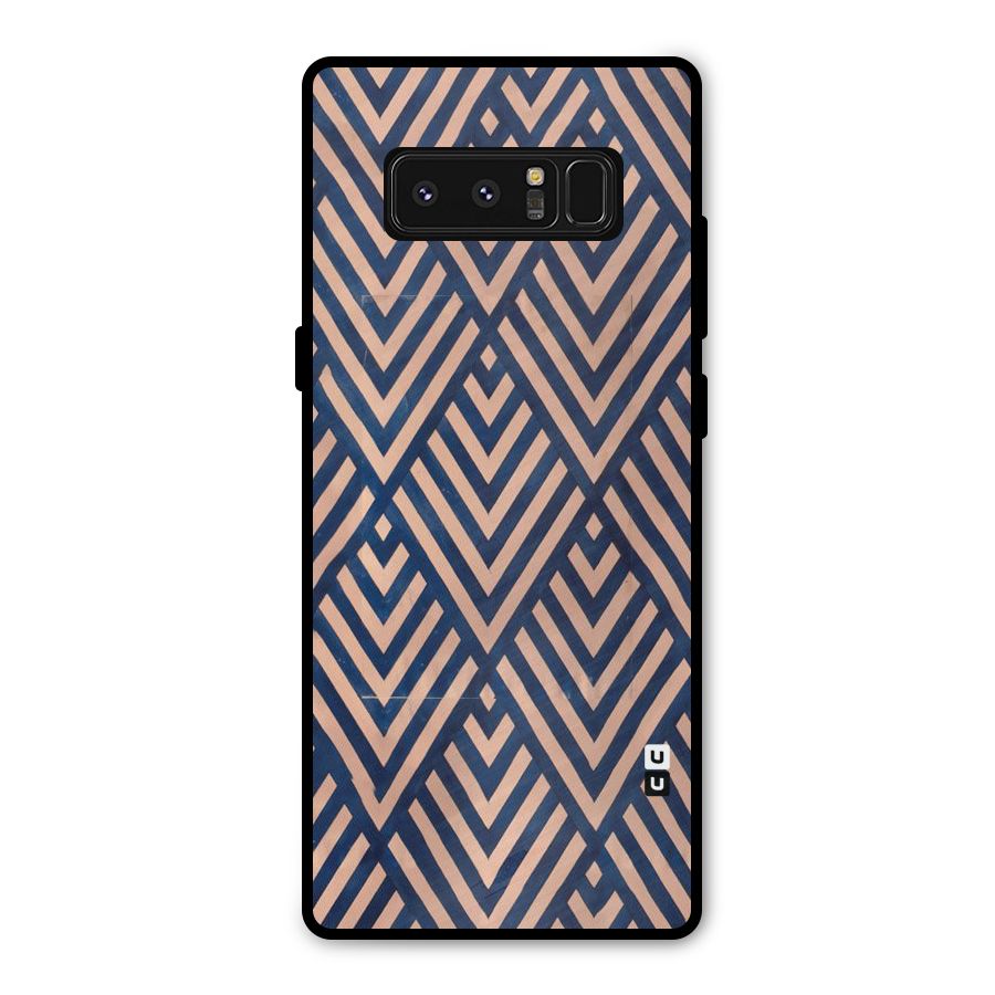Blue Peach Metal Back Case for Galaxy Note 8
