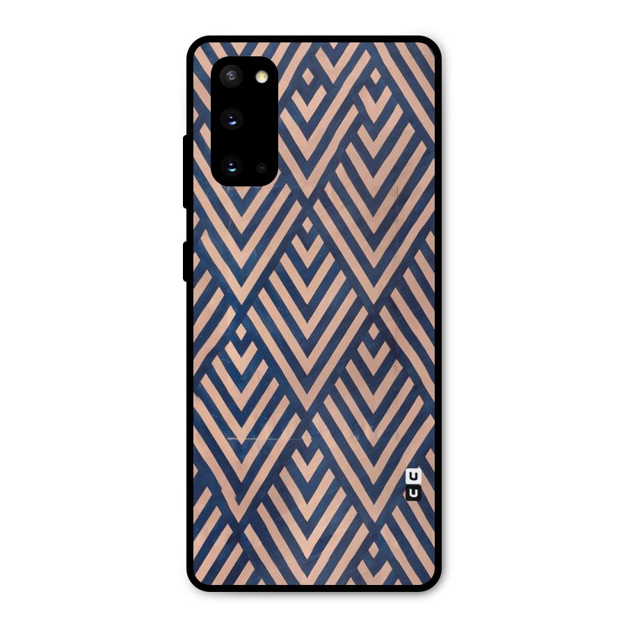 Blue Peach Metal Back Case for Galaxy S20