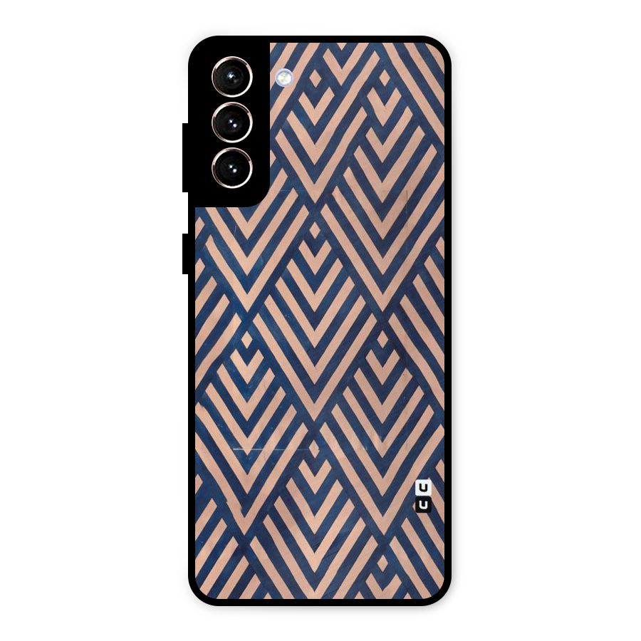 Blue Peach Metal Back Case for Galaxy S21 Plus