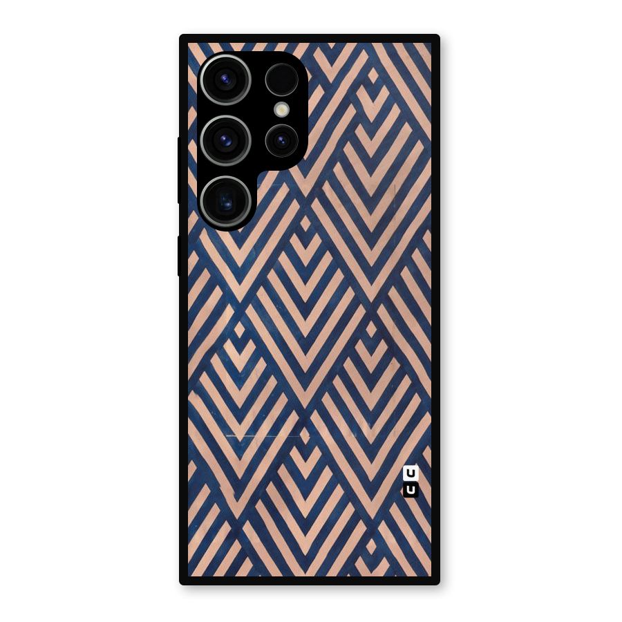 Blue Peach Metal Back Case for Galaxy S23 Ultra
