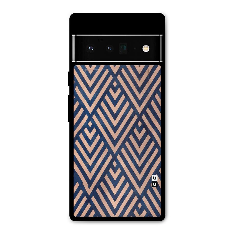 Blue Peach Metal Back Case for Google Pixel 6 Pro