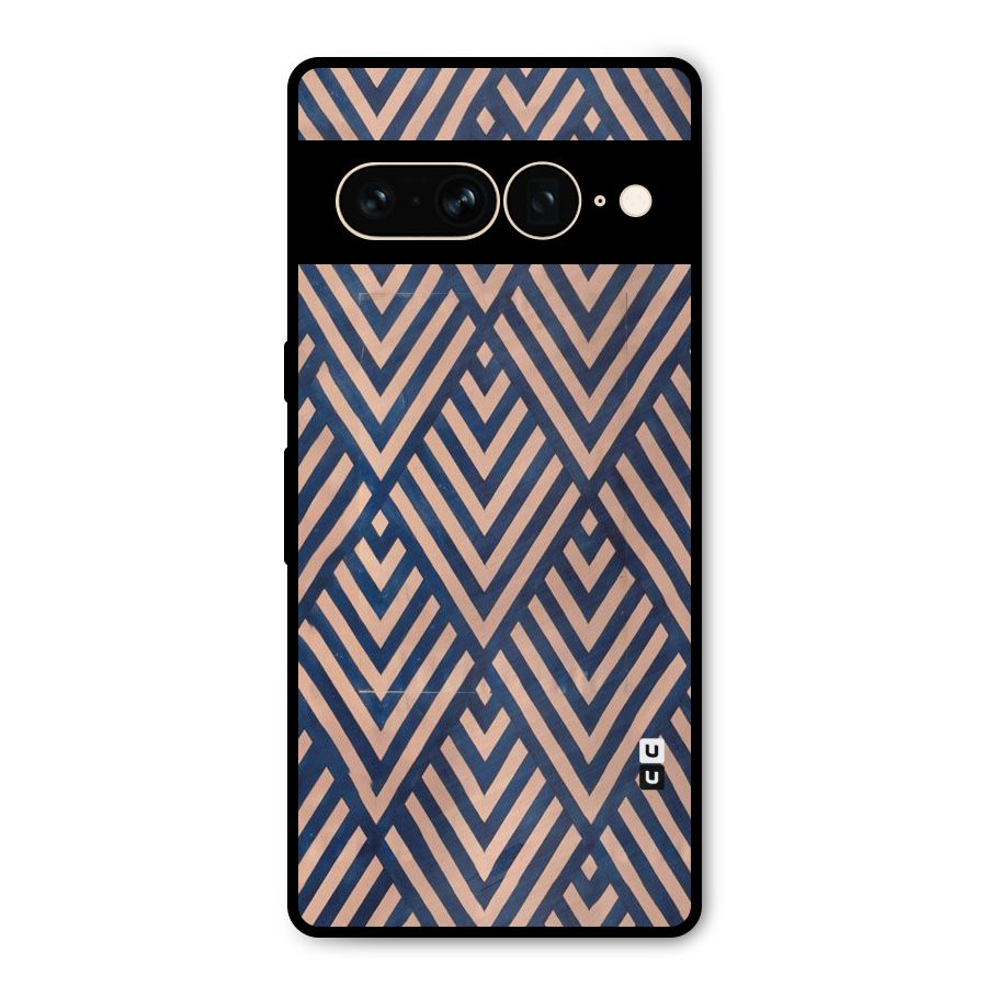 Blue Peach Metal Back Case for Google Pixel 7 Pro
