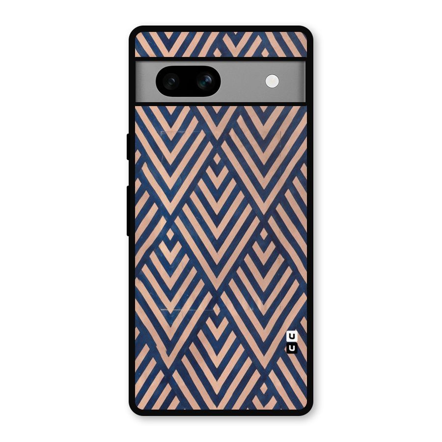 Blue Peach Metal Back Case for Google Pixel 7a
