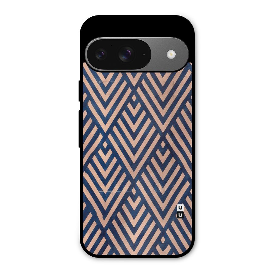 Blue Peach Metal Back Case for Google Pixel 9