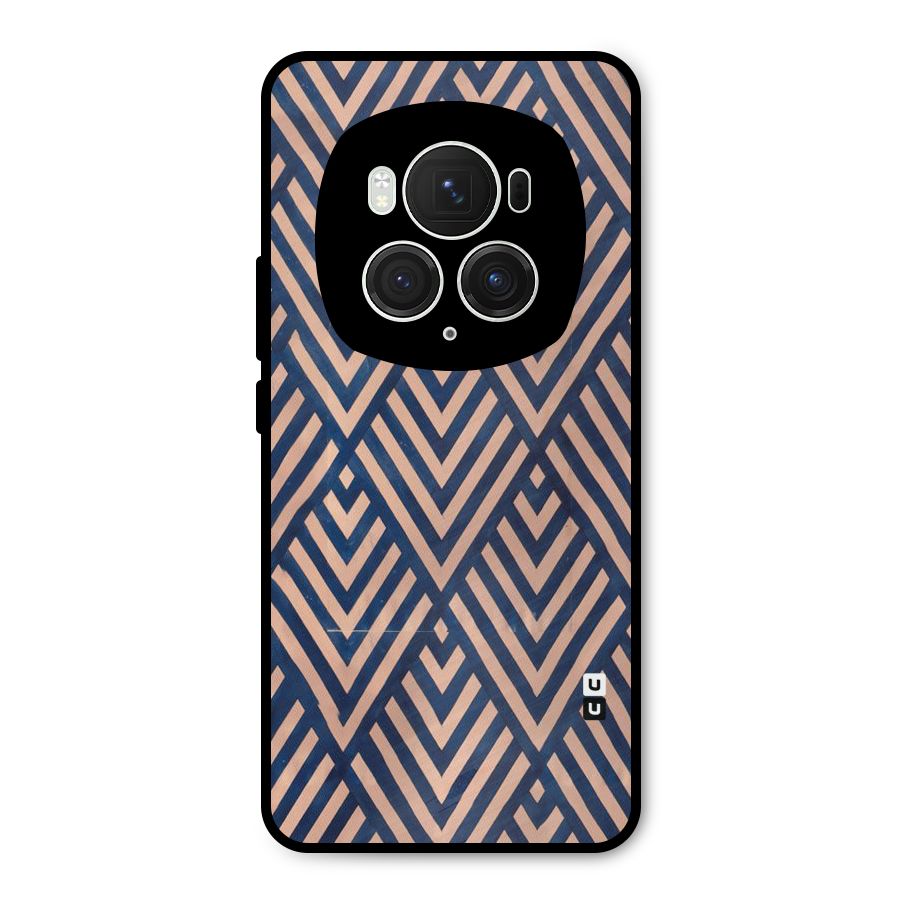 Blue Peach Metal Back Case for Honor Magic6 Pro