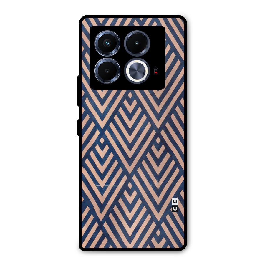 Blue Peach Metal Back Case for Infinix Note 40 5G