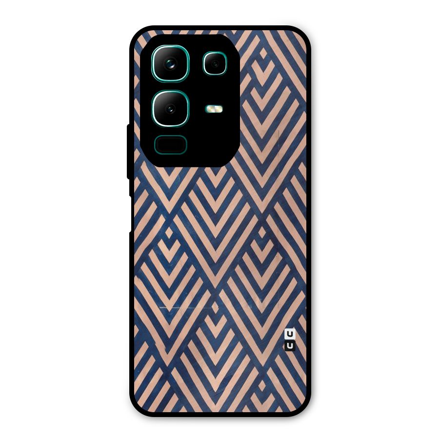 Blue Peach Metal Back Case for Infinix Note 50x