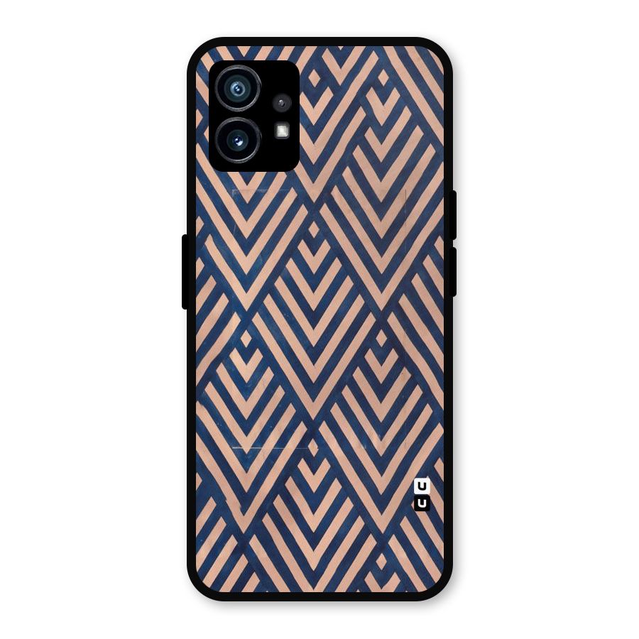 Blue Peach Metal Back Case for Nothing Phone 1