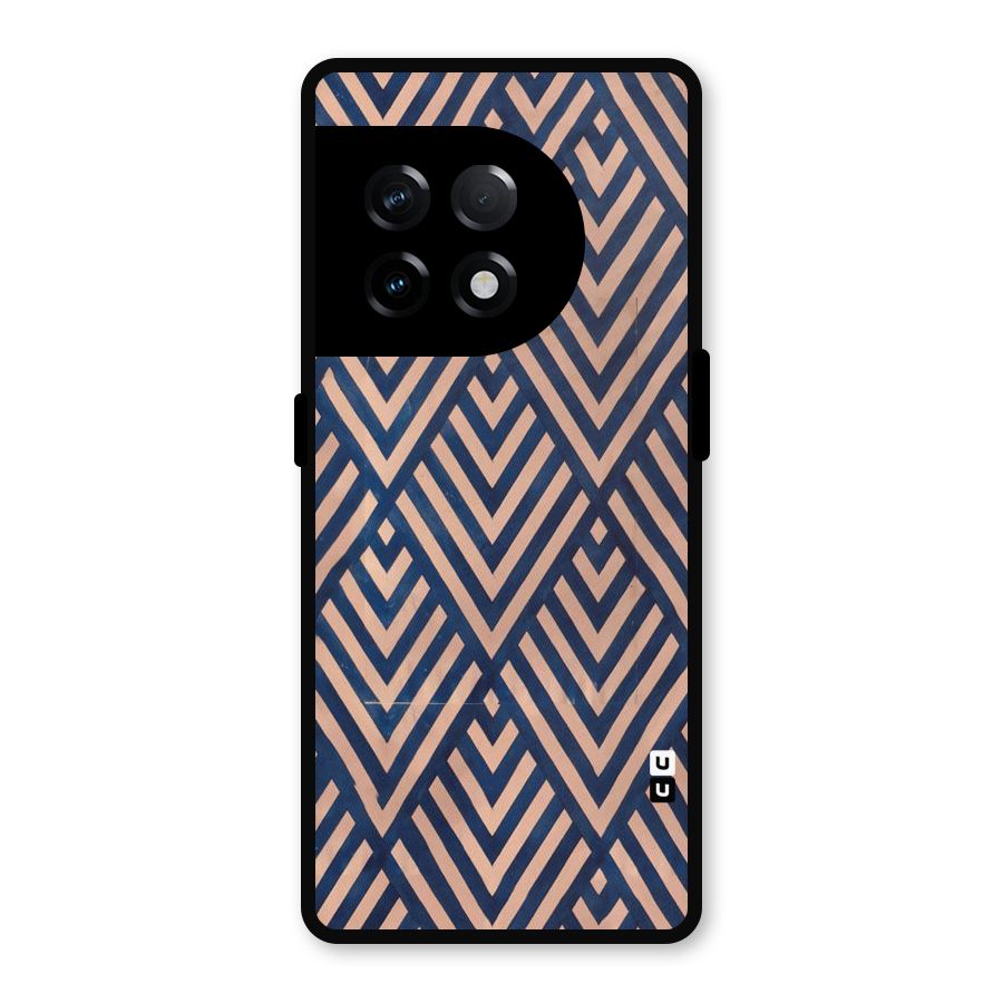 Blue Peach Metal Back Case for OnePlus 11R