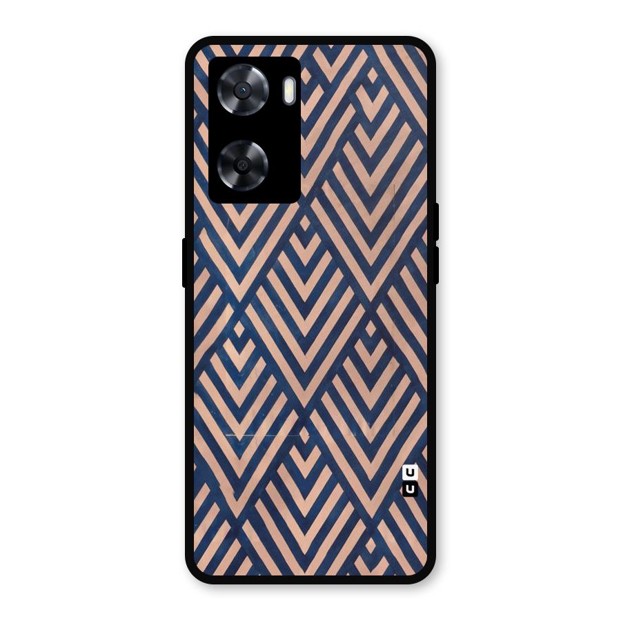Blue Peach Metal Back Case for OnePlus Nord N20 SE