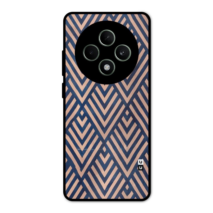 Blue Peach Metal Back Case for Oppo F27