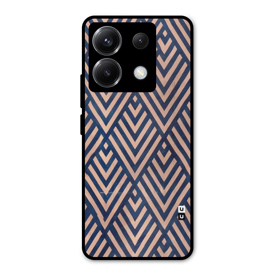 Blue Peach Metal Back Case for Poco X6
