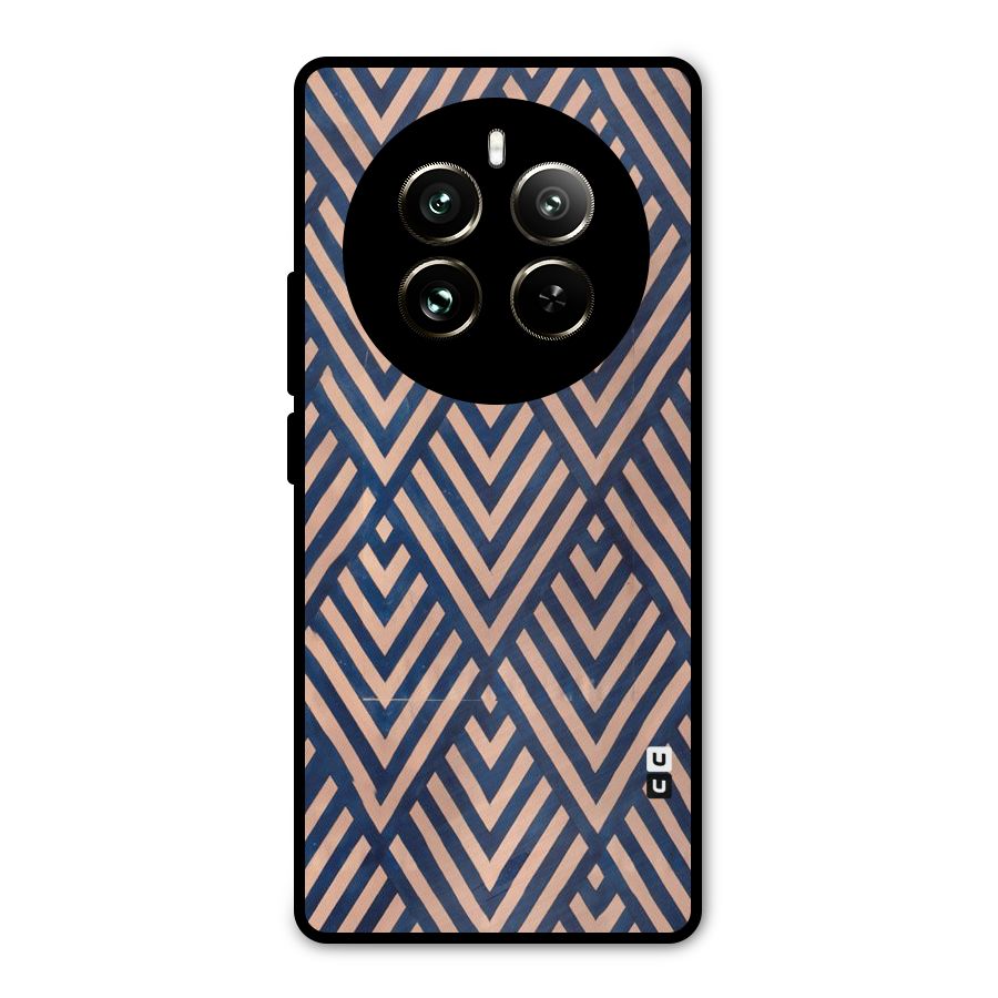 Blue Peach Metal Back Case for Realme 12 Pro