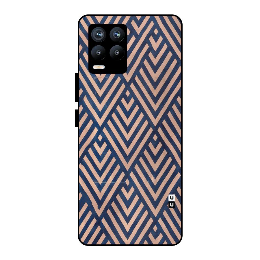 Blue Peach Metal Back Case for Realme 8