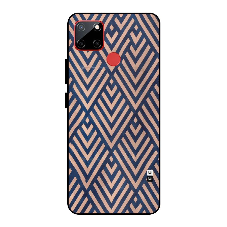 Blue Peach Metal Back Case for Realme C12